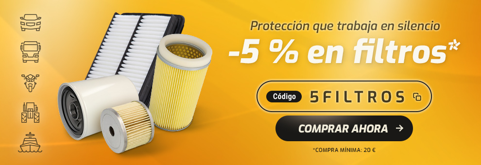 -5 % en filtros