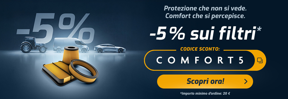 -5% sui filtri