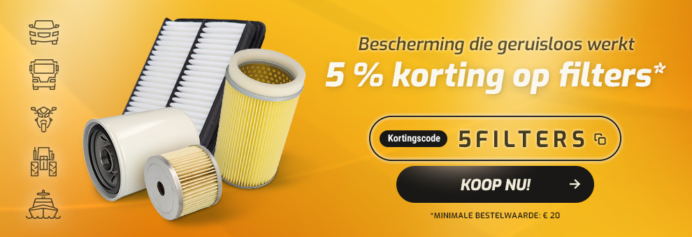 -5% op filters
