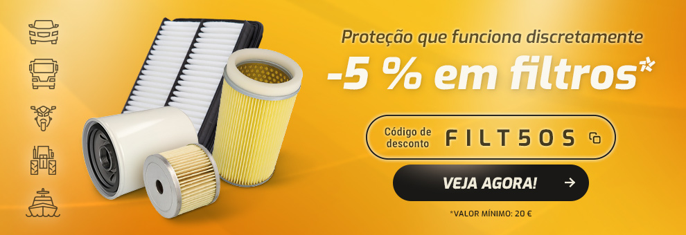-5 % em filtros