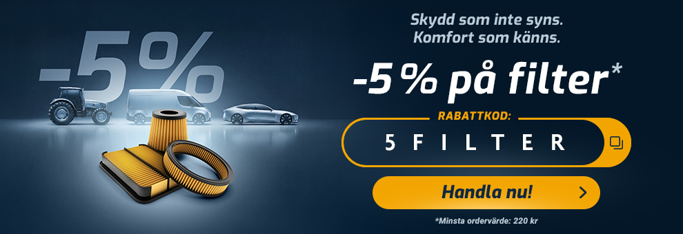 -5% på filter