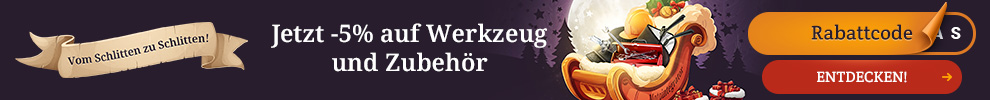 5% Rabatt auf Werkzeug und Zubehoer