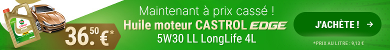 Promo huile moteur CASTROL Edge 5W30 LL 4L