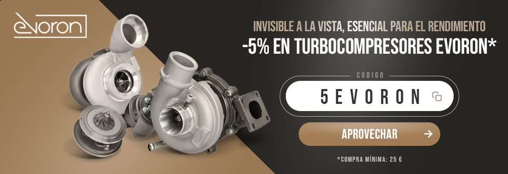 -5% en turbocompresores Evoron