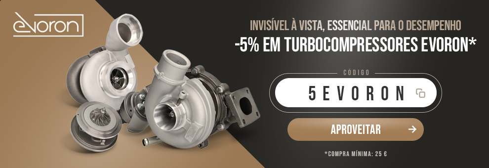 -5% nos turbocompressores Evoron