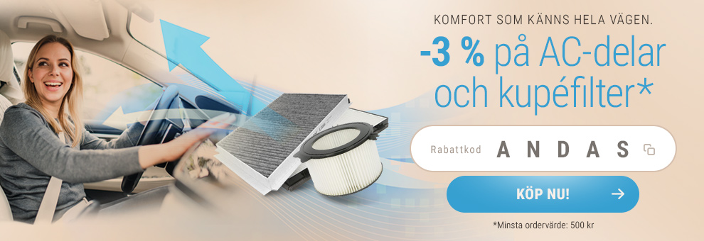 -3% på ventilation och luftkonditioneringssystem